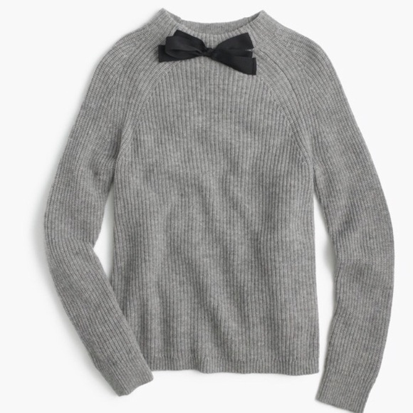 J. Crew Sweaters - NWT J. Crew Gayle Tie Neck Sweater Bow - Large L
